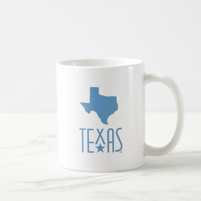 Symboler för Texas, Texas, blå Kaffemugg (Höger)