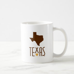 Symboler för Texas, Texas delstat, brun Kaffemugg