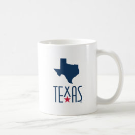 Symboler för Texas, Texas, marinblå Kaffemugg