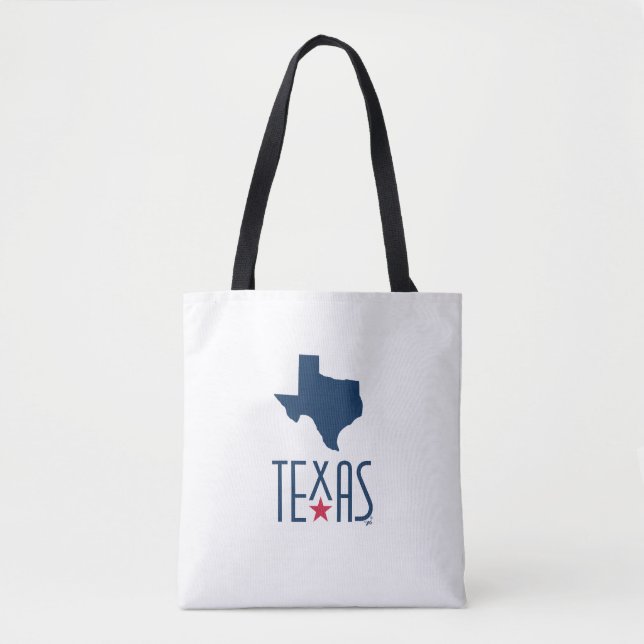 Symboler för Texas, Texas, marinblå Tygkasse (Framsida)