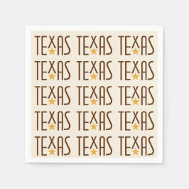 Symboler för Texas, Texas och Star Brown Pappersservett