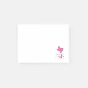 Symboler för Texas, Texas, rosa Post-it Block