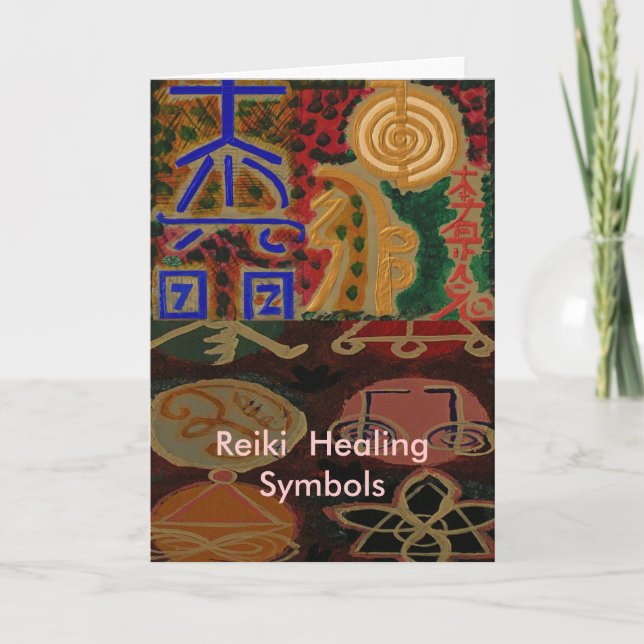Symboler för USUI REIKI Kort (Framsida)