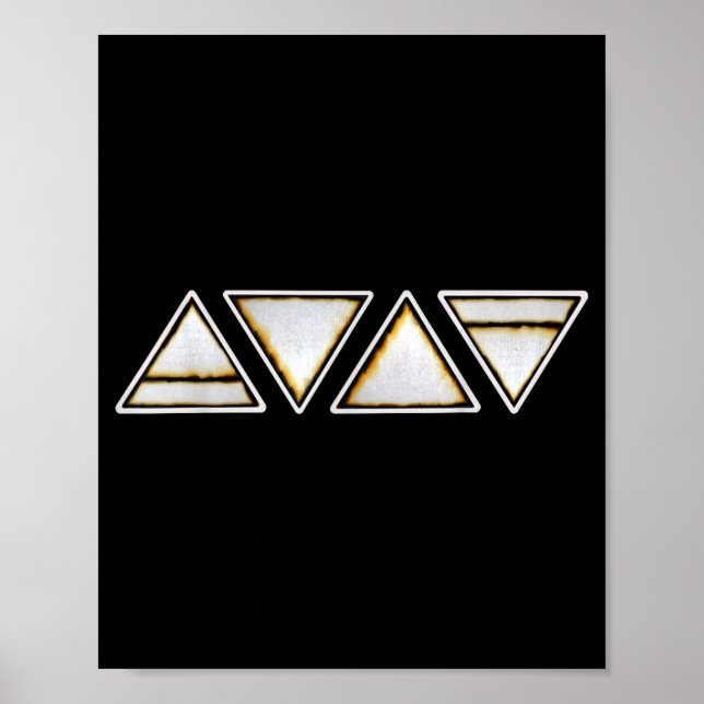 Symboler jord luft eld vatten wicca natur häxor  poster (Framsidan)