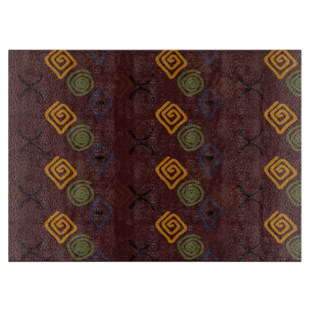 Symboler på burgundan. Skärbräda (Framsidan)