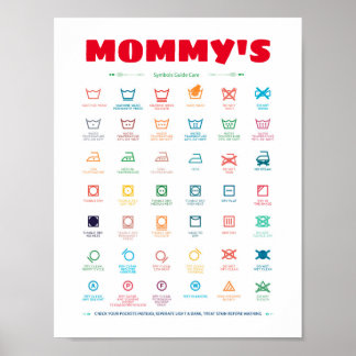 Symbolguiden personlig Tvätt Poster