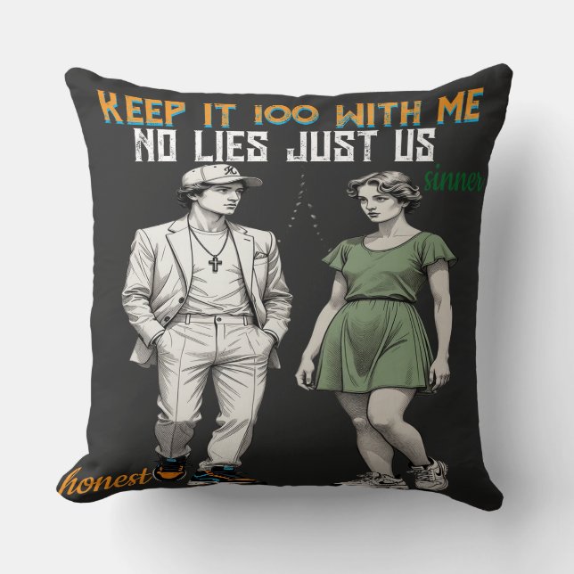 Symbolic Angel Couple  Throw Pillow Kudde (Framsida)