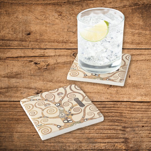 Symbolic Livets träd Gustav Klimt Underlägg Sten (Skapare uppladdad)