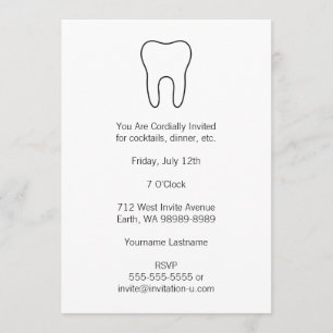 Symbolisk tand inbjudningar