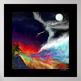 Symboliska flöden - Färg i bilden: Stora Poster
