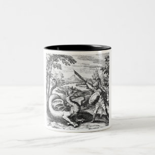 Symbolism för drakeSlayeralkemi Två-Tonad Mugg