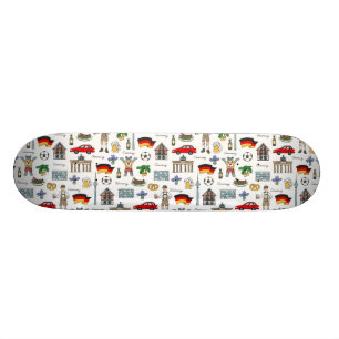 Symbolmönster för Tyskland   Mini Skateboard Bräda 18,7 Cm