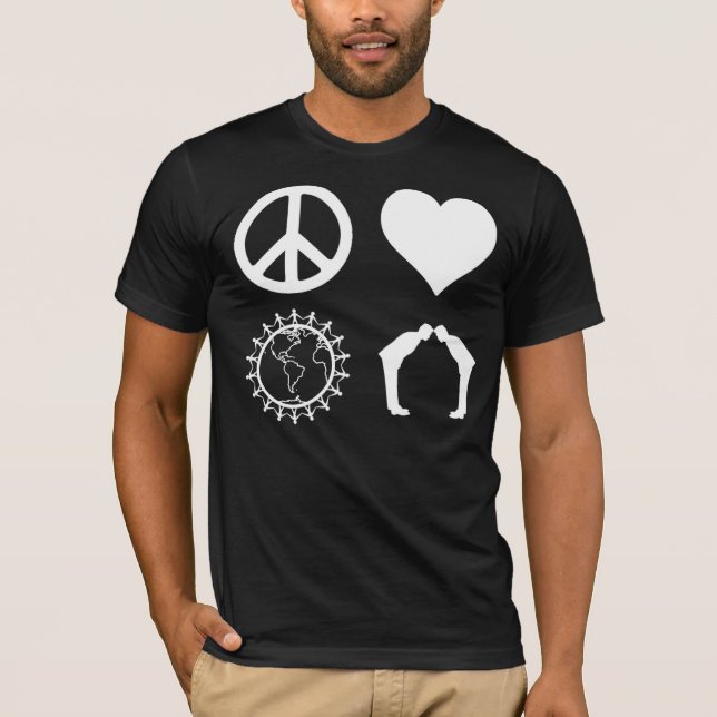 Symbology av PLUR (den mörka skjortan) T-shirt (Framsida)