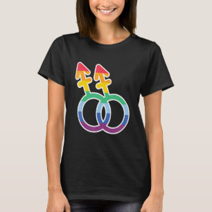 Symbols Lgbtq Gay rights Proud Pride Rainbow 2 T Shirt