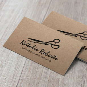 Symbolsändring Sömnstensfärgad rustic Kraft Visitkort