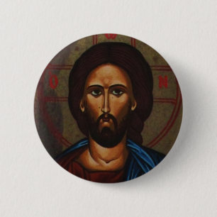 SymbolsJESUS för Byzantine grekisk ortodox KRISTU Knapp