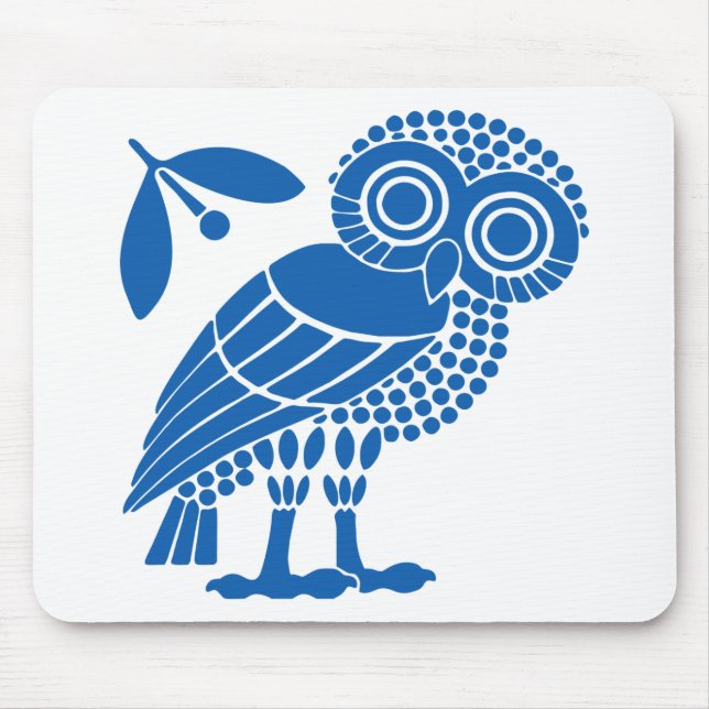 Symbolsymbolen flagga i Aten uggla bi Musmatta (Framsidan)