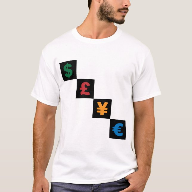 Symbolvaluta - dollaren dunkar yeneuro t-shirt (Framsida)