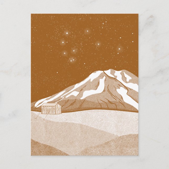 Syme Hut Mount Taranaki Vykort (Framsida)