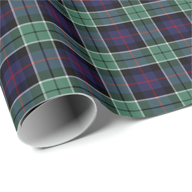 Syme Klan Tartan Presentpapper (Rullad Hörn)