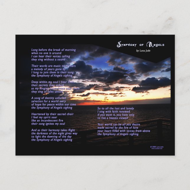 Symfoni Änglar vykort (Framsida)