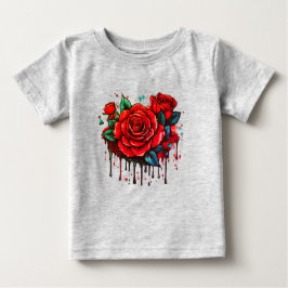 Symfoni för blommigt: Utskrift av vattenfärgsblomm T Shirt