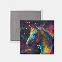 Symfoni Galaxy - Vibrant Horse färg Magnet