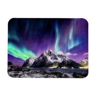 Symfoni med Ljus - Vackra Auroror Magnet