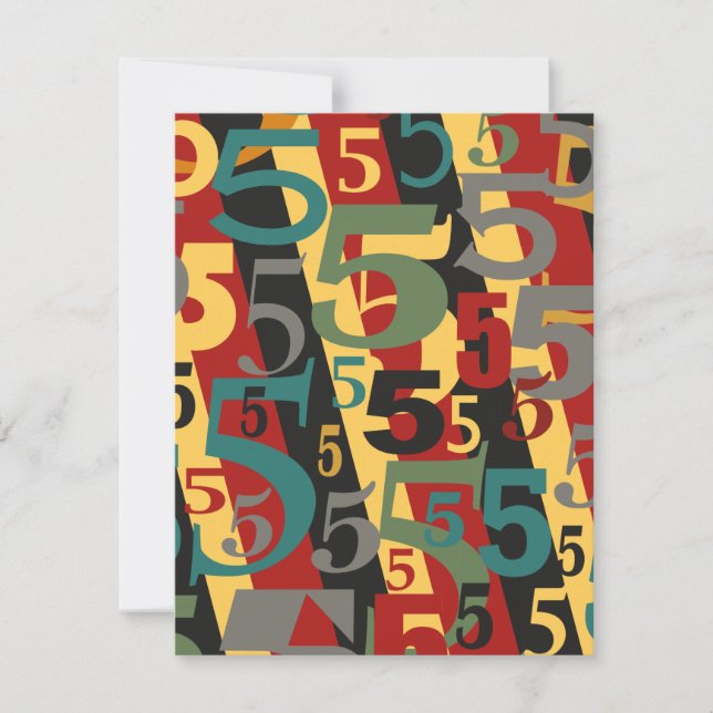 Symfoni nr. 5 femte eller femtionde födelsedag inbjudningar (Framsida)