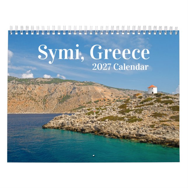 Symi grekisk ö 2026 Kalender (Omslag)