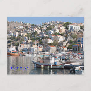 Symi i Grekland vykort