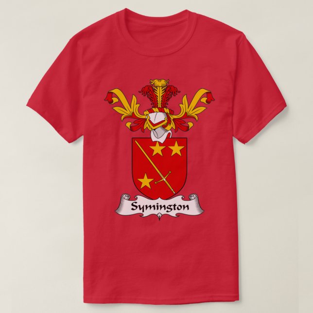 Symington Jackar av Arm Family Crest T Shirt (Design framsida)