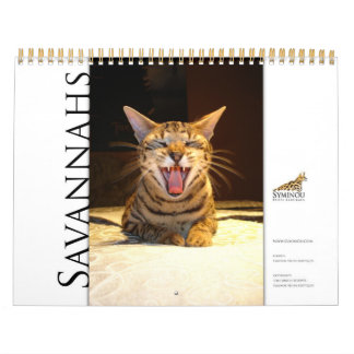 Syminou endar 2018 Savannah Cat Kalender