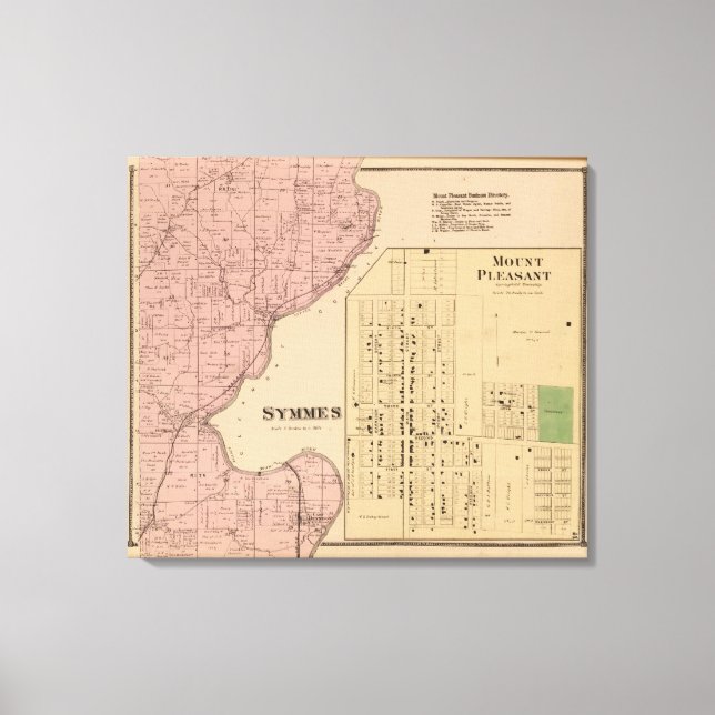 Symmes Mt Pleasant, Ohio Canvastryck (Framsida)