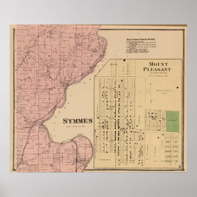 Symmes Mt Pleasant, Ohio Poster (Framsidan)
