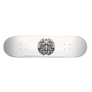 Symmetri i arabiskathuluthcalligraphy old school skateboard bräda 18 cm