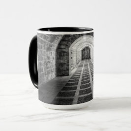 Symmetri i svartvitt mugg