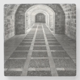 Symmetri i svartvitt stenunderlägg