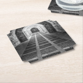 Symmetri i svartvitt underlägg papper