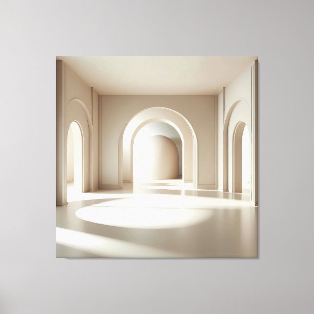 Symmetric Arch Cylinder Canvastryck (Framsida)