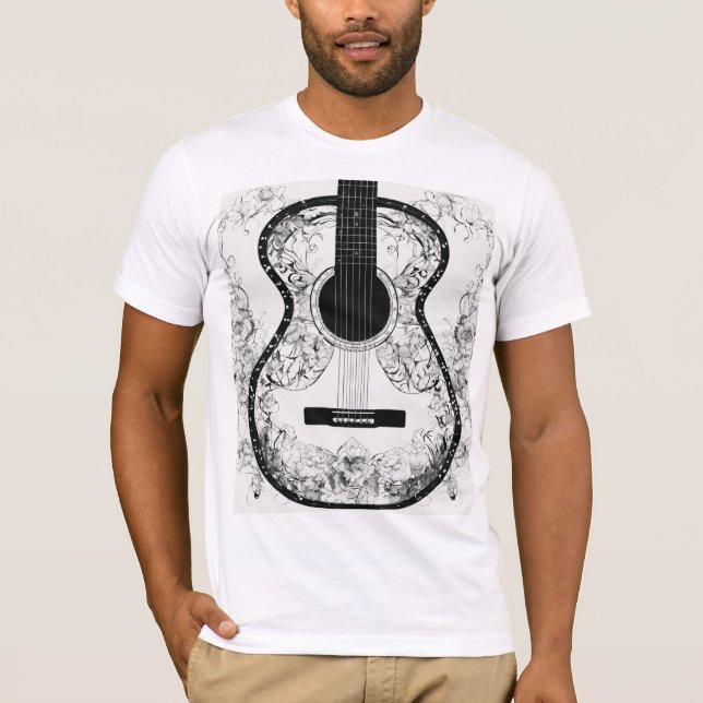 Symmetric Brken Heart Guitar Tee - Bra Line Bläck (Framsida)