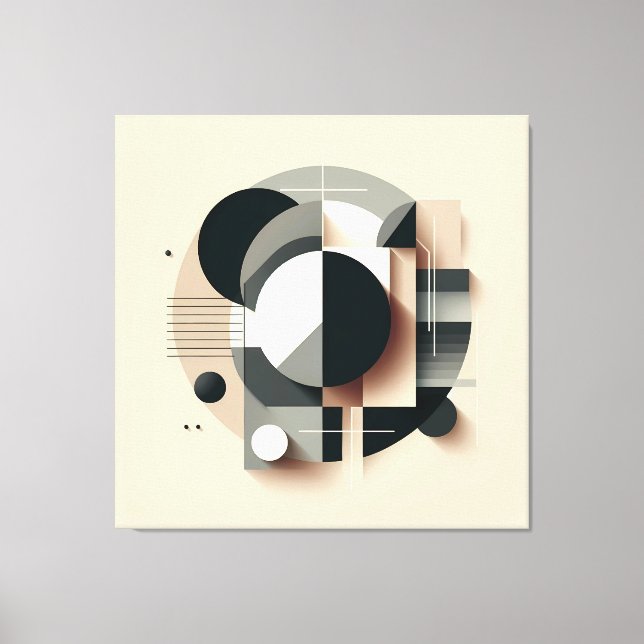 Symmetric Dimensional Geometry Canvastryck (Framsida)