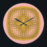 Symmetric mönster stor klocka<br><div class="desc">Bild skapat av Gagik Sargsyan,  i programmet Apophysis 7x. Anpassa din egen väggklocka.</div>