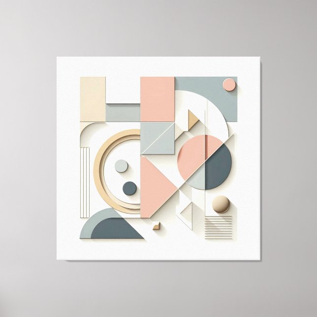 Symmetric Shape Ensemble Canvastryck (Framsida)