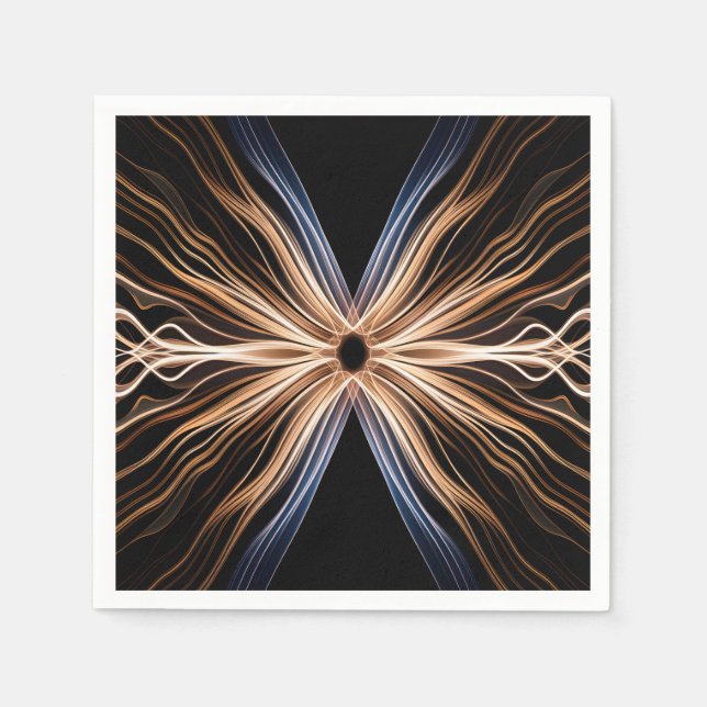 Symmetrical Burst of Energy Light Design Pappersservett (Framsidan)