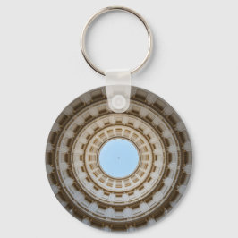 Symmetrical Mask-Öga View of a Grand Dome Nyckelring