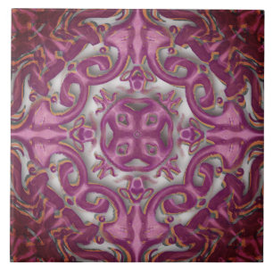 Symmetrical mönster (azulejos liknande) kakelplatta