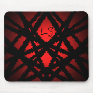 Symmetrisk abstrakt monogram musmatta
