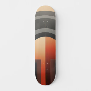 Symmetrisk design med bågar mini skateboard bräda 18,5 cm