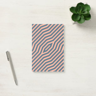 Symmetrisk diagonal rand-bakgrund 10 post-it block